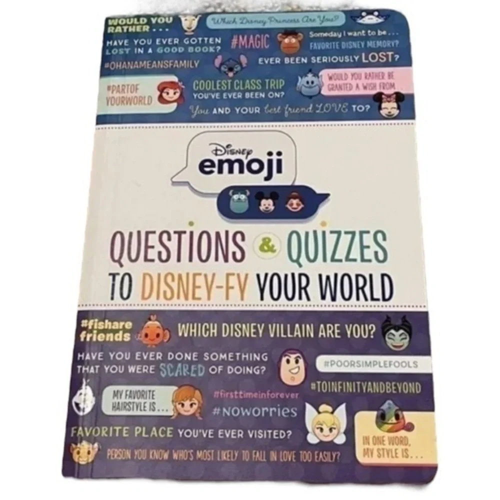 4/$25 NWT Disney Emoji Questions & Quizzes book